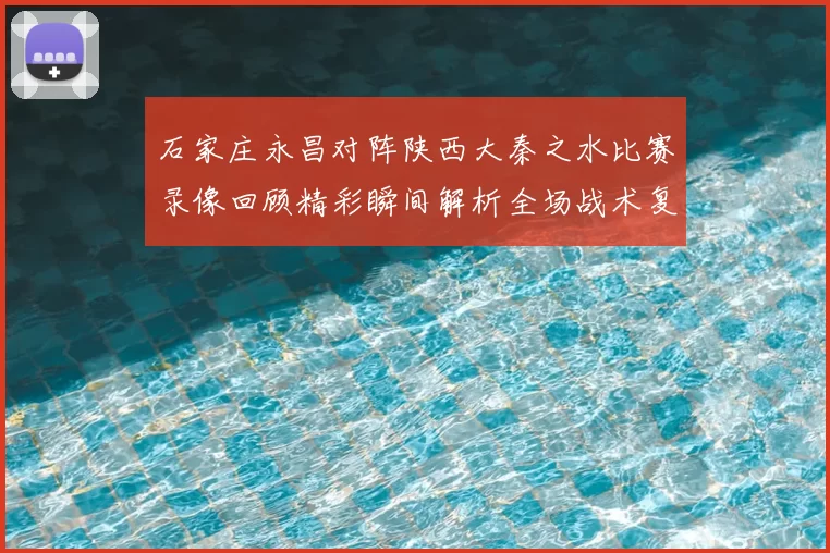 石家庄永昌对阵陕西大秦之水比赛录像回顾精彩瞬间解析全场战术复盘