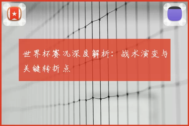 世界杯赛况深度解析：战术演变与关键转折点